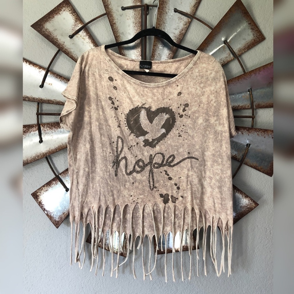 Fringey crop top
